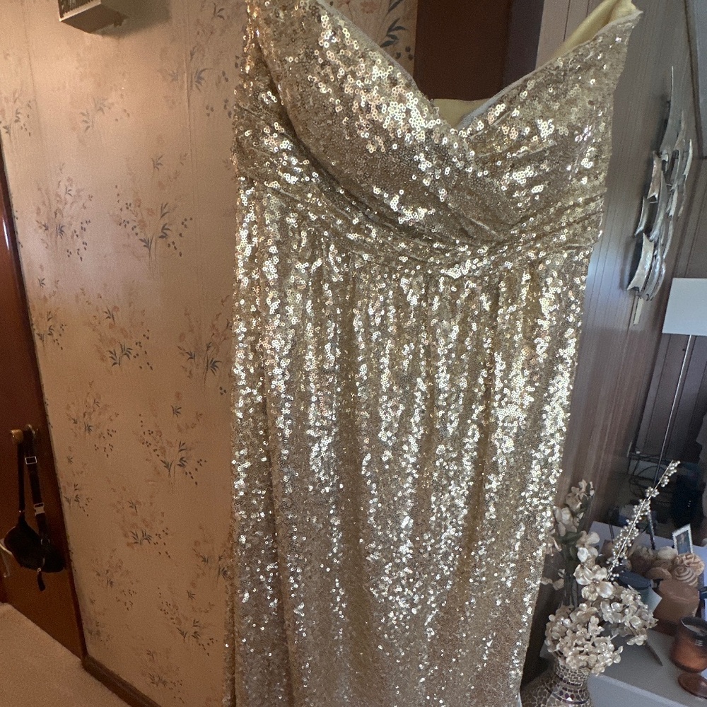 Stapless Gold  Gown